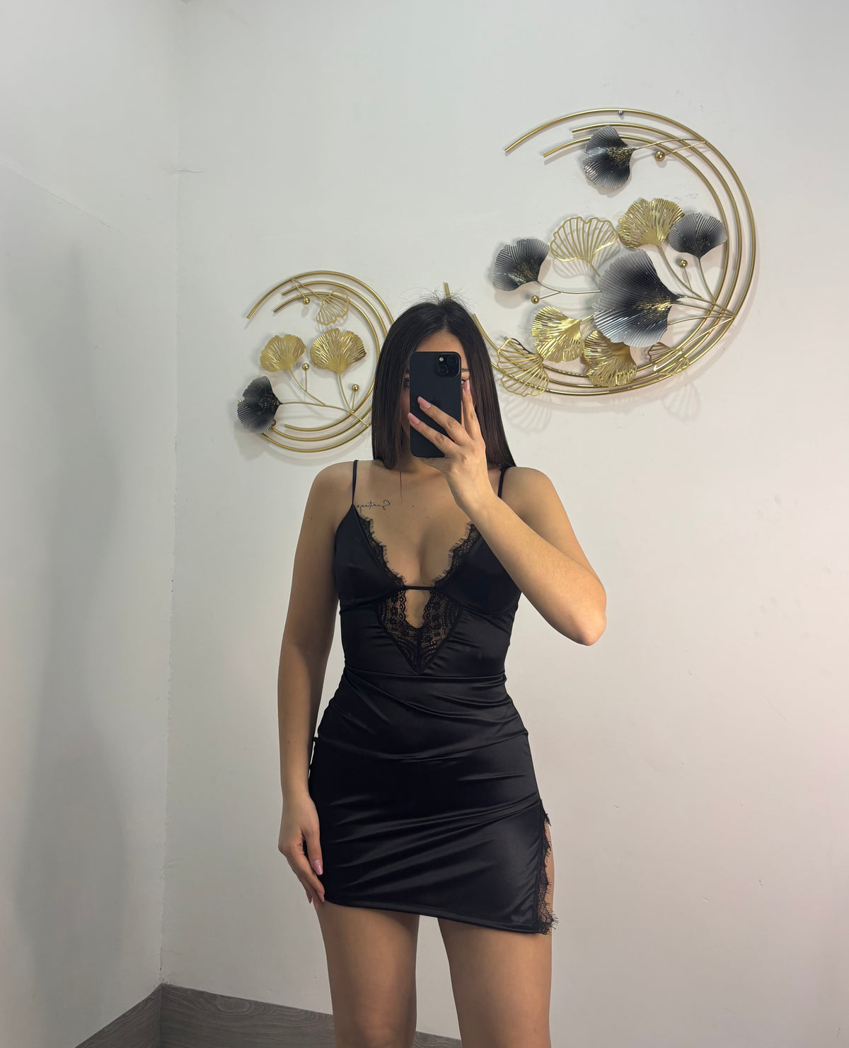 MINI DRESS SATIN