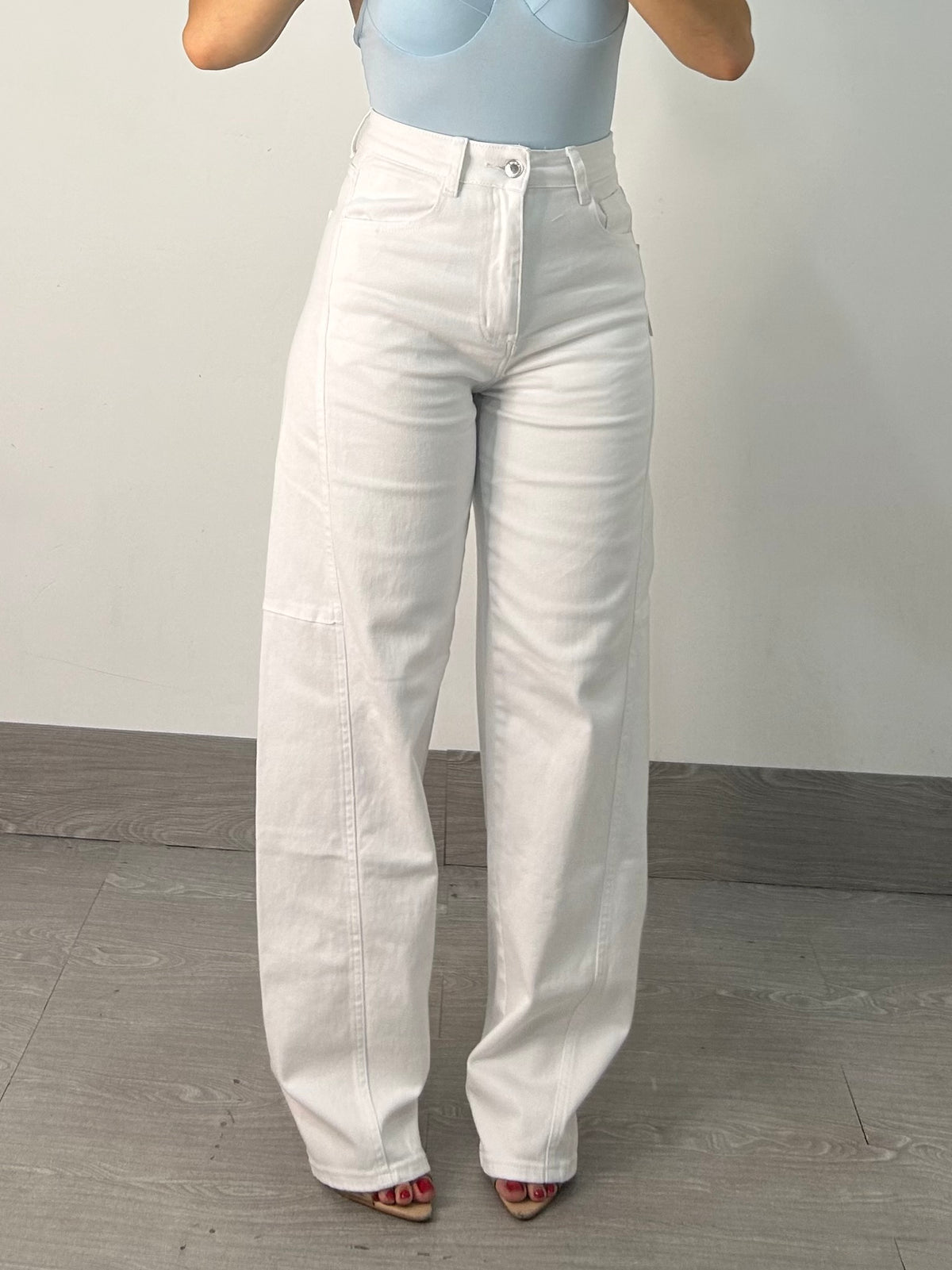 JEANS BALLON WHITE