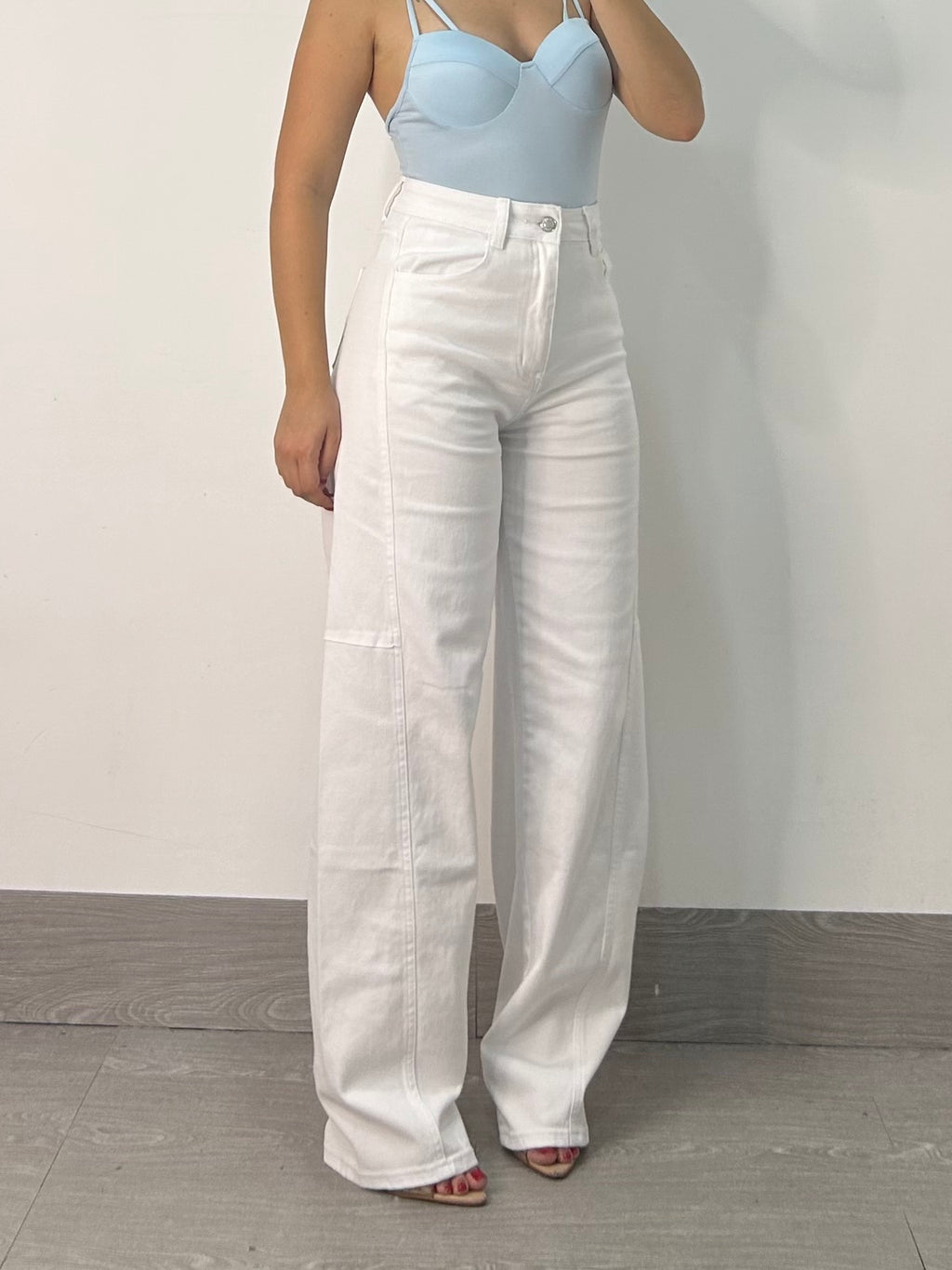 JEANS BALLON WHITE