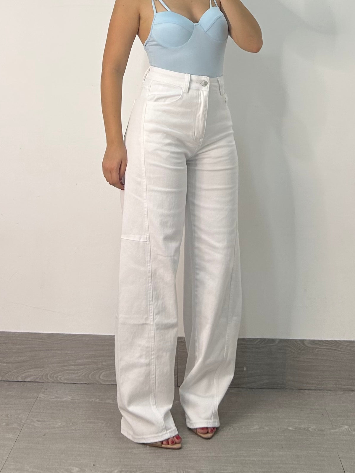 JEANS BALLON WHITE