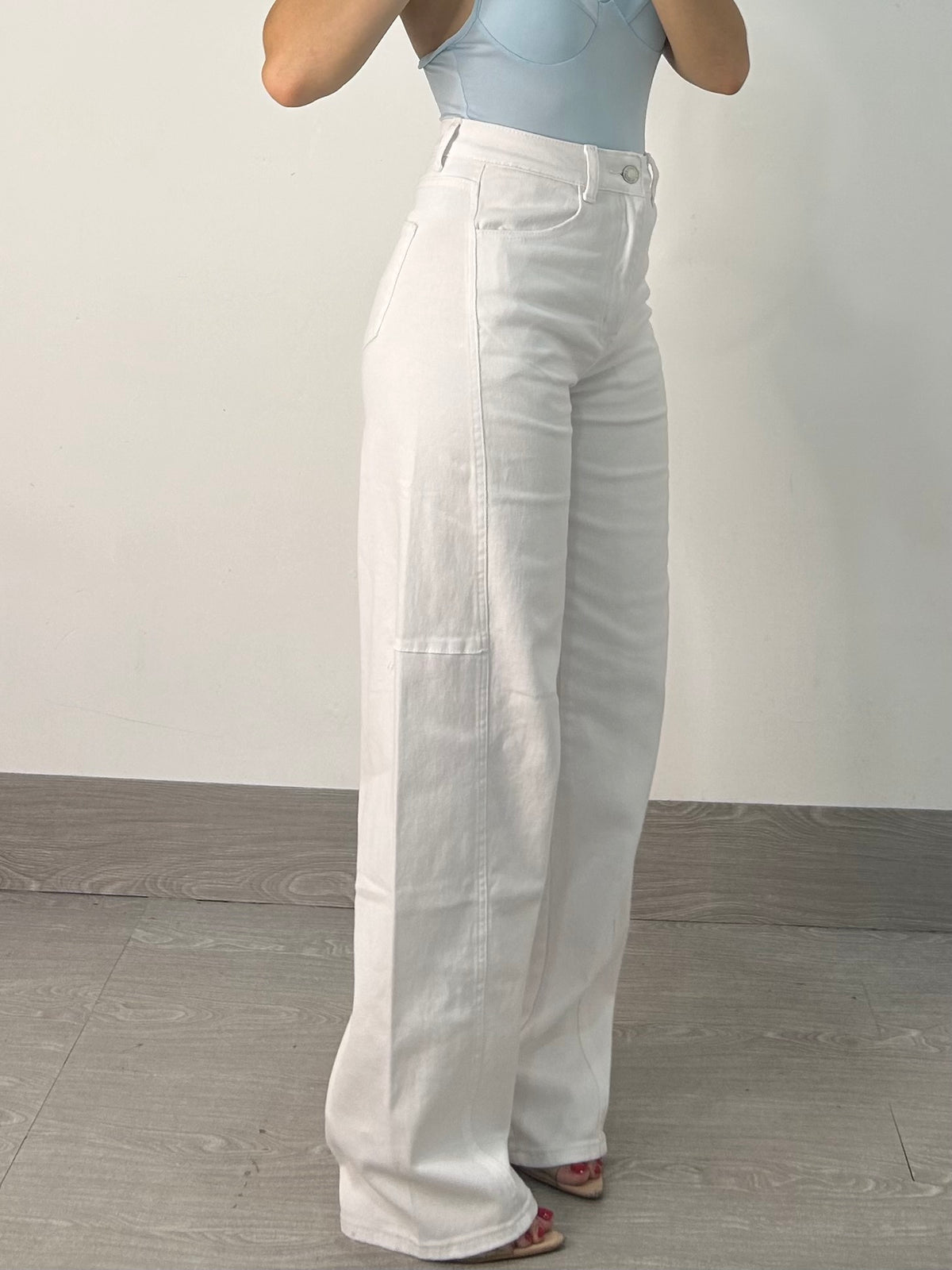 JEANS BALLON WHITE