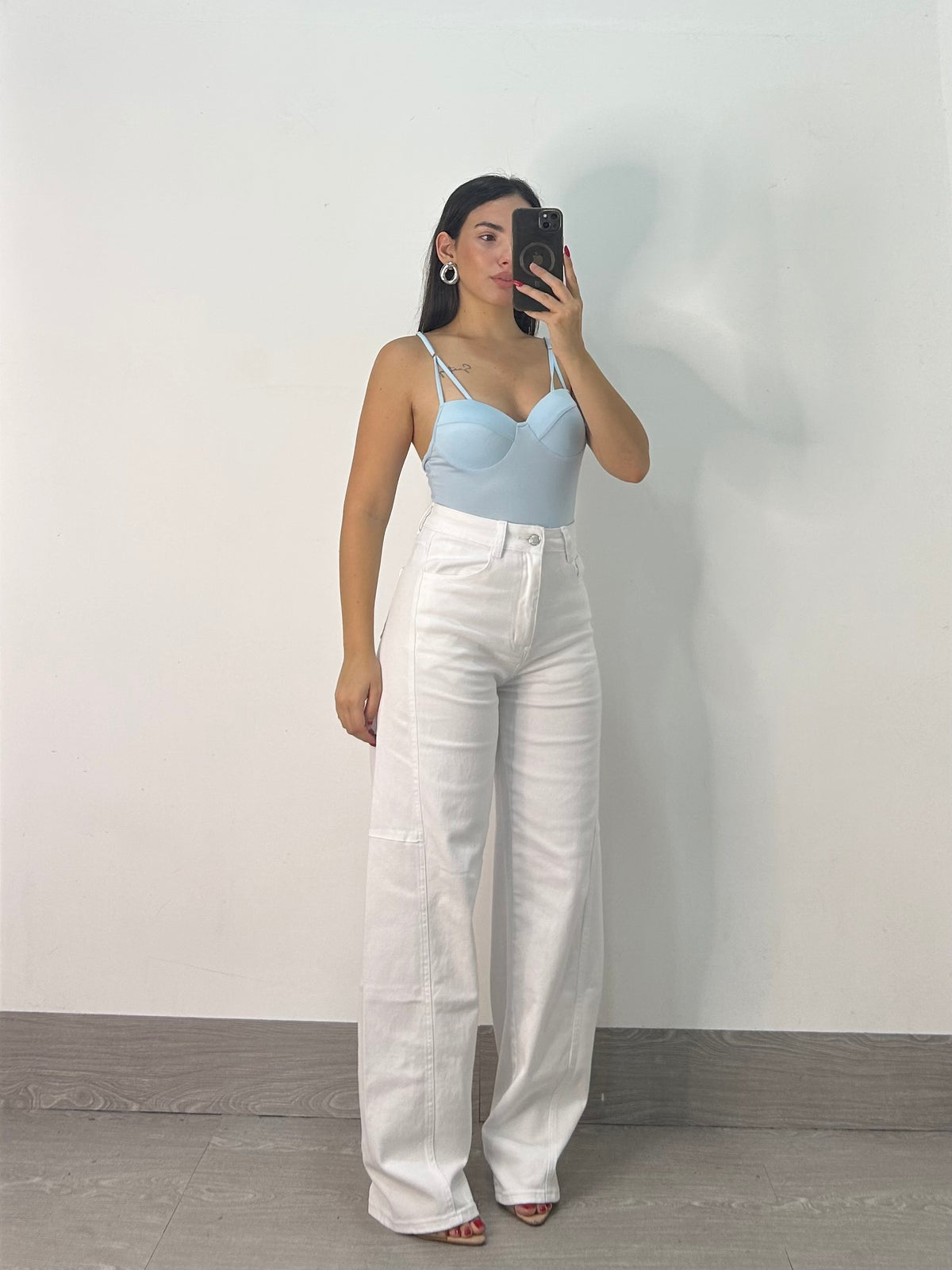 JEANS BALLON WHITE