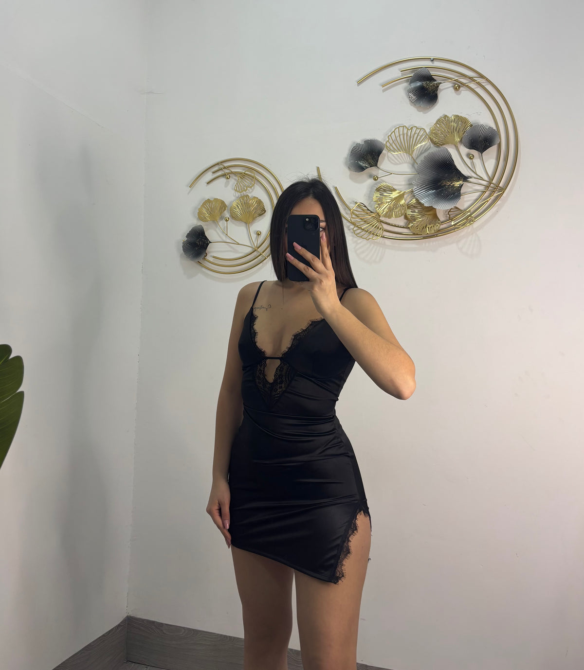 MINI DRESS SATIN